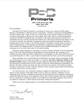 Proxy statement from chairman for the year 2020